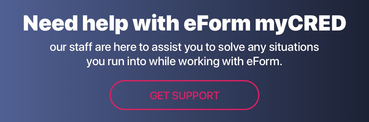 Get Support eForm myCRED