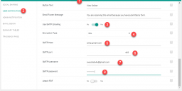 Activating smtp email