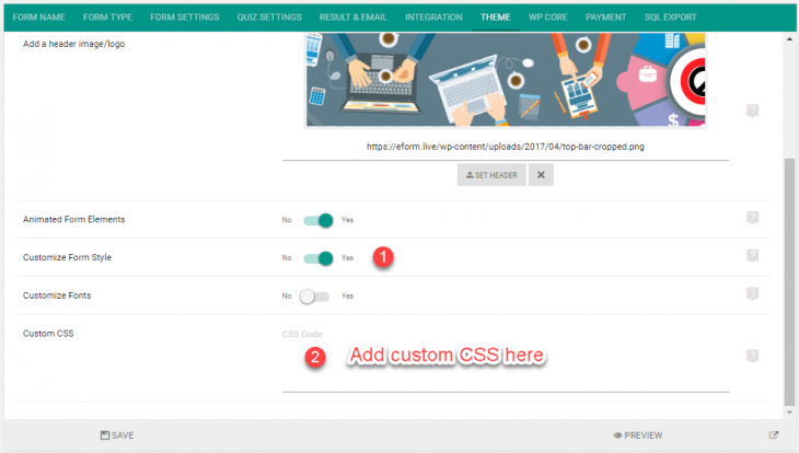 Custom CSS