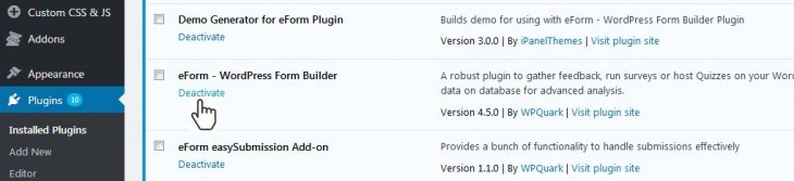Decativate-Plugin