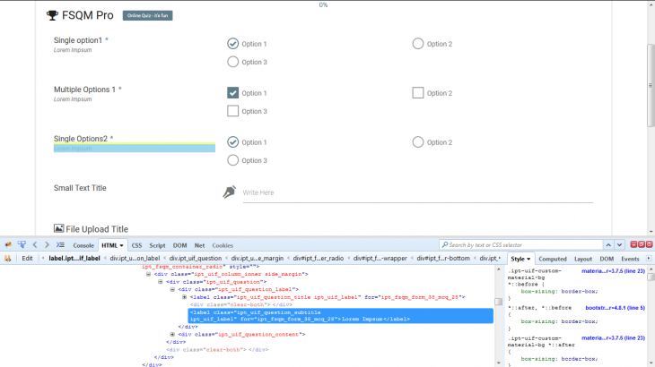 Developer tool firebug