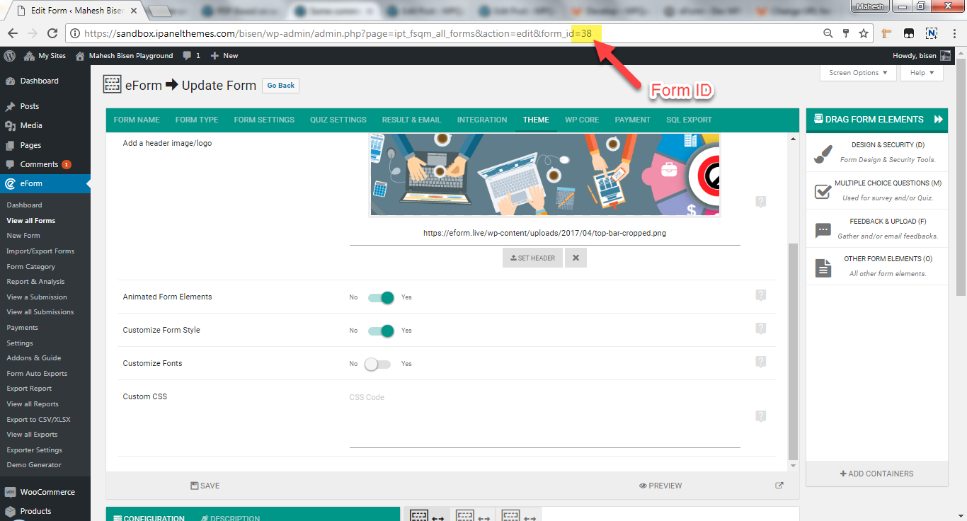 Some common CSS rules to customize eForm - Common Tutorials