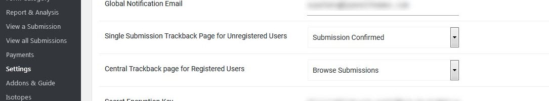 Configuring-Trackback-Page