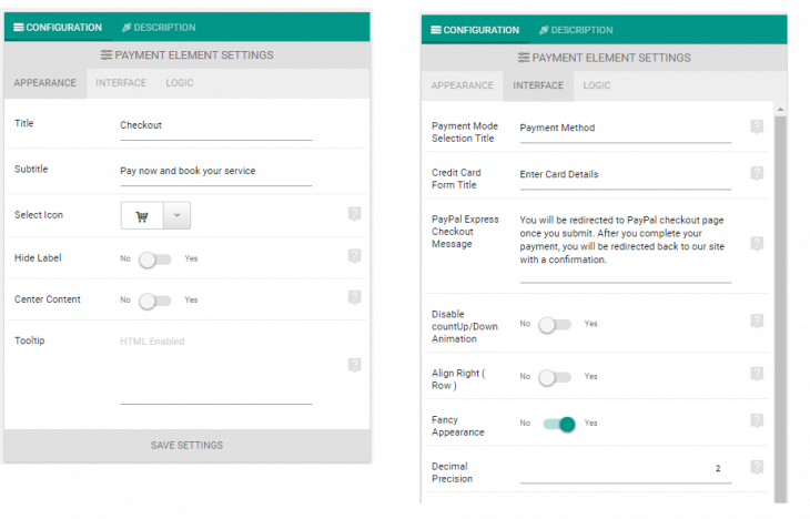 FSQM-Payment-Element-Settings
