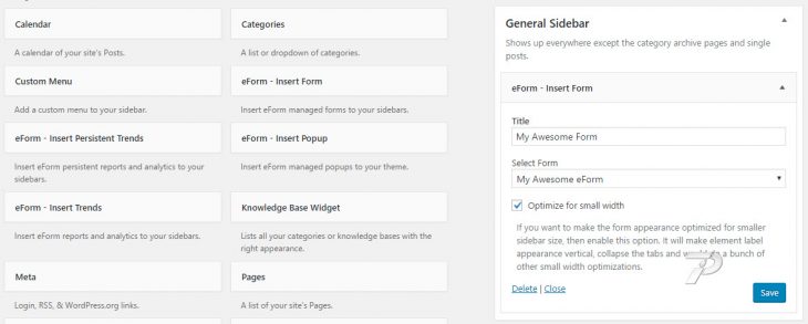eForm-Form-Widget