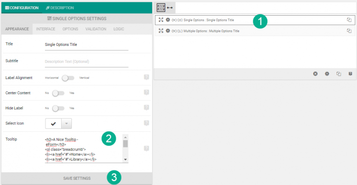 Tooltip Setting