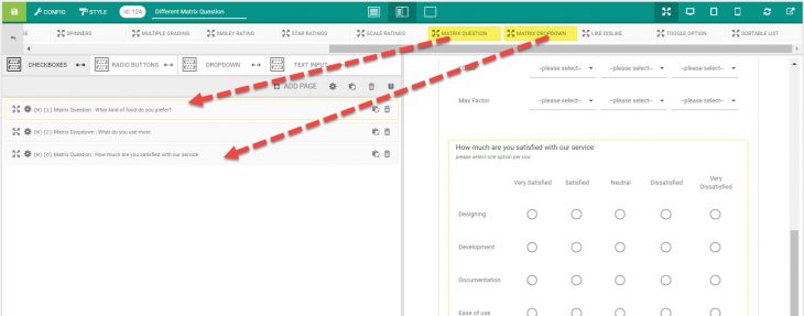 matrix questions