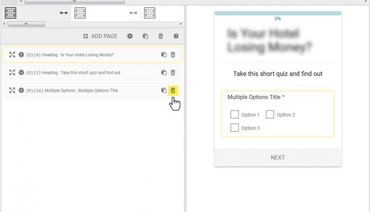 Delete eForm Element