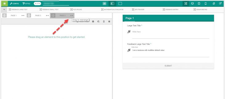 Change Page Position